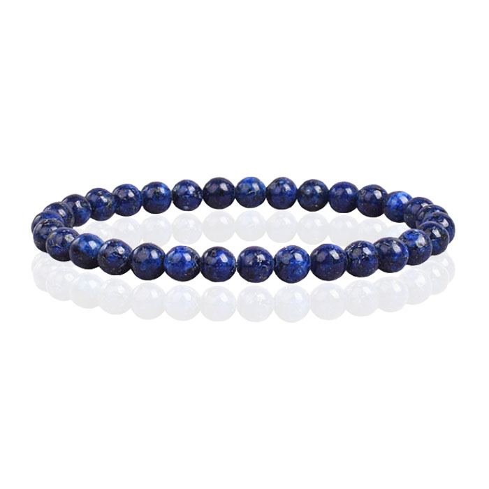 6mm Memphis Natuursteen Armband Lapis Lazuli