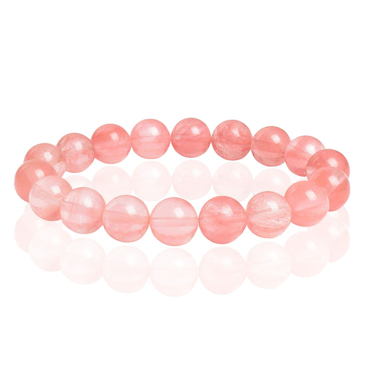 Memphis Natuursteen Armband 10mm Watermelon Crystal